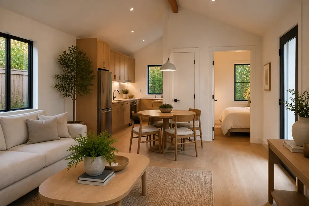 Cottage interior, concept visualization