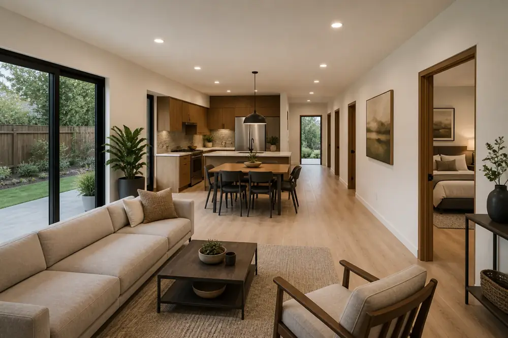 Residence interior, concept visualization