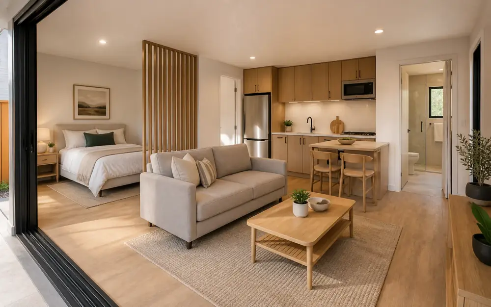 Studio interior, concept visualization