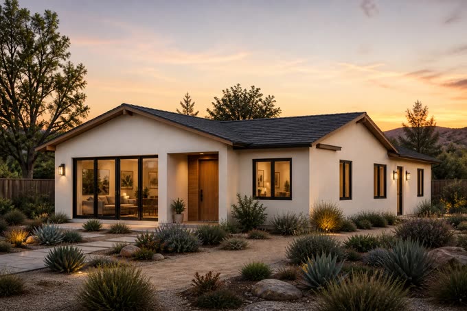 Grand, detached backyard home, concept visualization