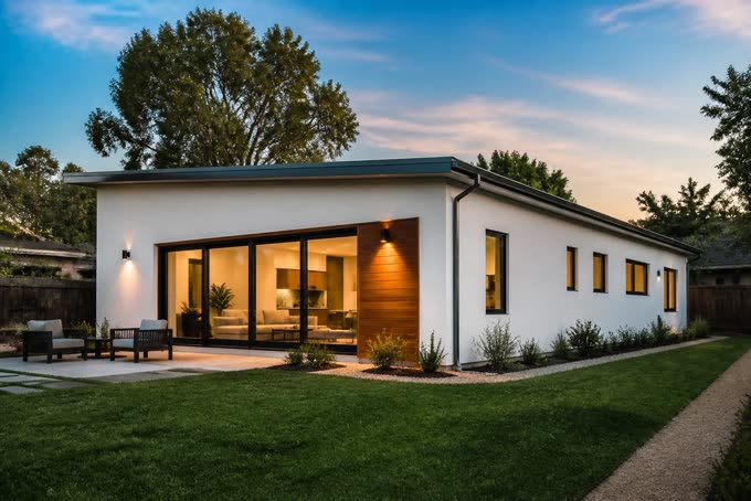 Residence, detached backyard home, concept visualization