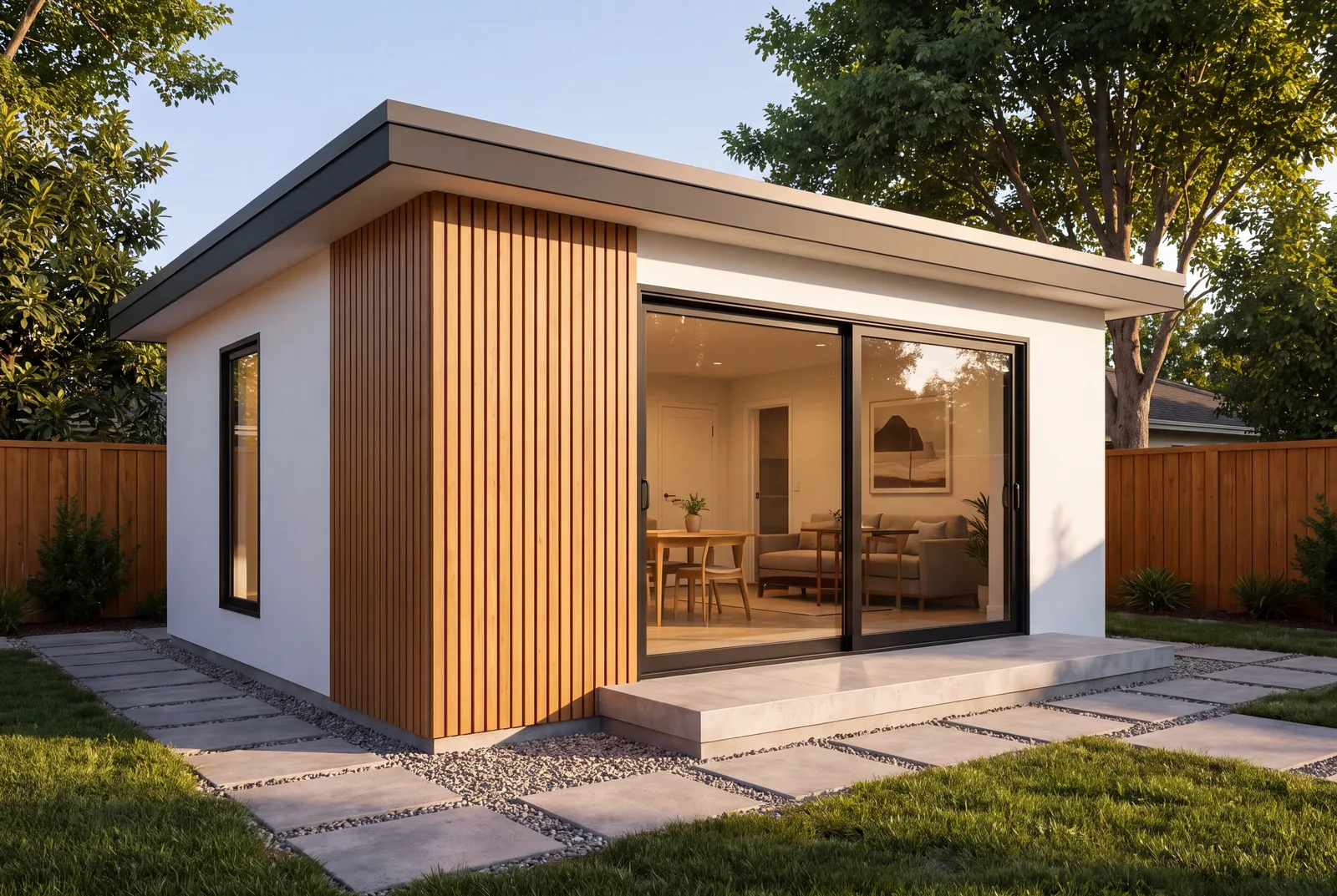 Studio from the garden side, concept visualization